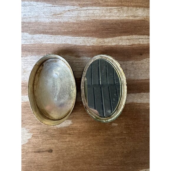 Vintage Porcelain Compact Enamel Snuff Pill box - Picture 4 of 7